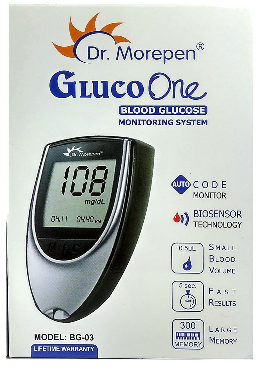 Dr. Morepen Blood Sugar Glucose Monitor