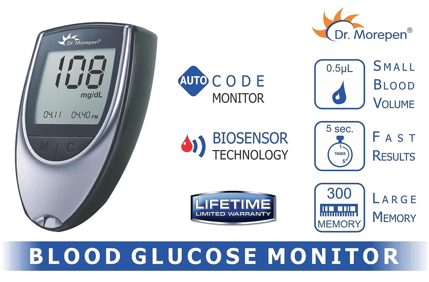 Dr. Morepen Blood Sugar Glucose Monitor