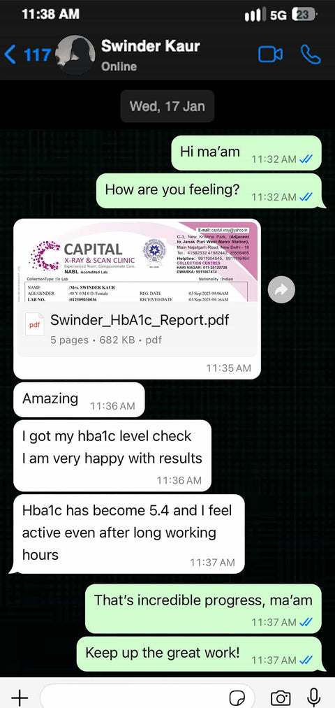 Customer result
